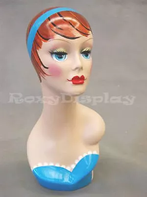 2PCS Female Mannequin Head Bust Wig Hat Jewelry Display #MD-VF001 X2 • $95