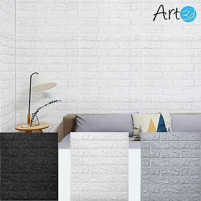 30 Pcs 3D Wall Panels，Peel And Stick Brick Wallpaper Faux Foam Brick（44 Sq.ft） • $35.99