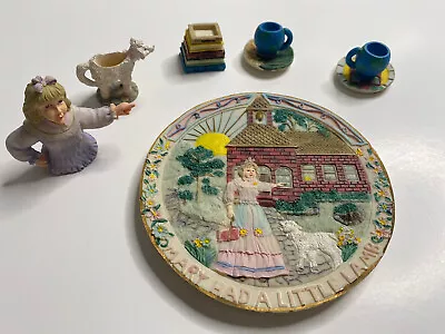 Mary Had A Little Lamb Miniature Tea Set VTG Rare Mini Set Nursery Rhymes • $20