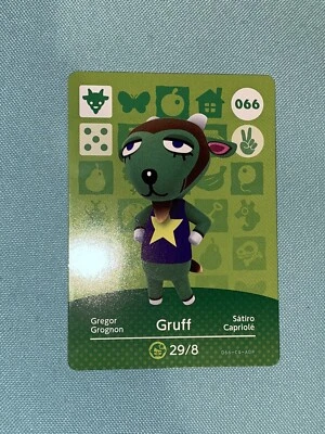 $1.65 • Buy 066 Gruff - Animal Crossing Amiibo Card Series 1