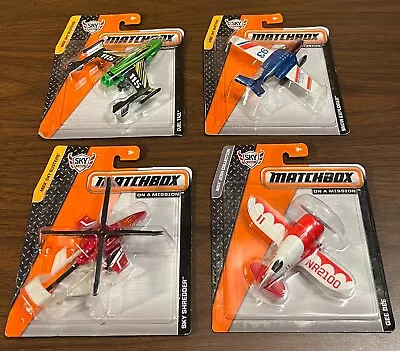 Matchbox 2014 Sky Busters- Lot Of 4 Different Aerial Vehicles- New On Card • $17.99