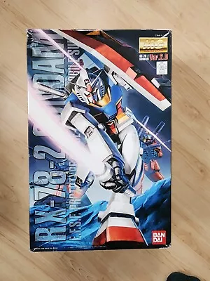 MG Gundam RX-78-2 Ver 2.0 1/100 Mobile Suit Gundam Red Bandai Logo US SELLER • $50