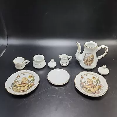 Vtg 9 Piece M J Hummel Reutter Porzellan Miniature Tea Set Doll House Germany • $9