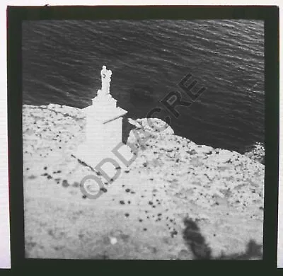 St PAUL MONUMENT MAGIC LANTERN SLIDE 3.25  VINTAGE C1900 MALTA MEDITERRANEAN • $9.95