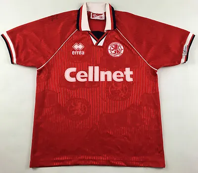 Middlesbrough FC 1995 1996 #11 Shep Cellnet Errea Shirt Jersey Signed Vintage S • £47.99