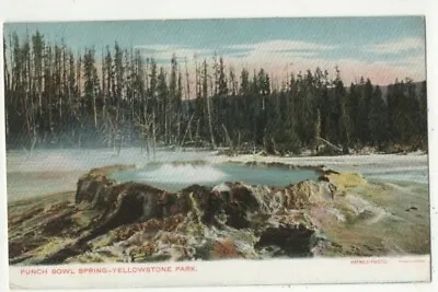 $4.99 • Buy Yellowstone Park Punch Bowl Spring USA Vintage Undivided Back Postcard US183