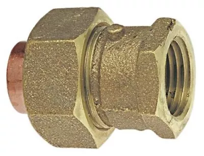 Nibco 7333 3/4 Adapter Fitting Union Cast Bronze 3/4  Copper Braze X FNPT • $19.99