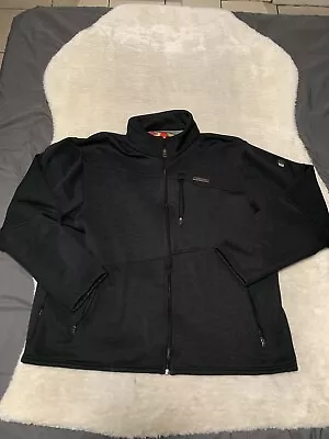 Under Armour Mens Black Zip Up Polyester Jacket Size 2XL • $24.99