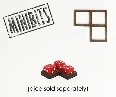 £1.30 • Buy Wargames Hit Marker MDF Dice Frames - Corner Frames - Various Sizes