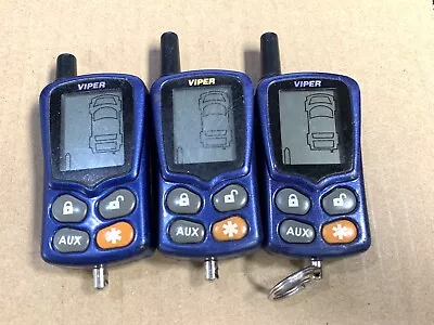 For Parts Or Repair Lot Of 3 Viper 2-way Lcd Remote Start Alarm Key Fob **read** • $49.99