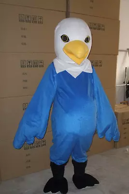  New Blue Eagle Adult Size Halloween Cartoon Mascot Costume Fancy Dress Gift • £219.35