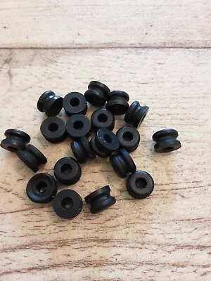 Meccano 20 X #23c Pulley Collar Black Rubber • £1.25