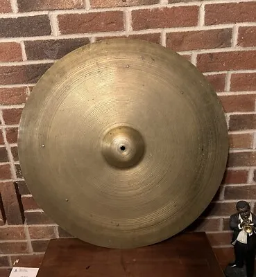 Vintage Zildjian Hollow Block 1950s 25.5in Ride Cymbal W. Video • $750