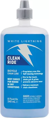 White Lightning Clean Ride The Original Self-Cleaning Wax Bicycle Chain 8 Oz • $21.82