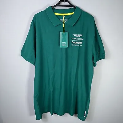 £24.99 • Buy Aston Martin Formula One Team Polo Shirt Size Large Mens Green Short Sleeve