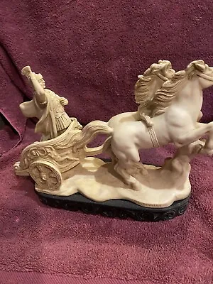 G Ruggeri Sculpture Signed  Roman Chariot Centurian • $32.99