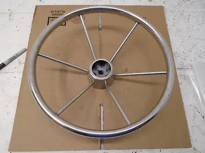 Helm Steering Wheel 15  Stainless Steel 6 Spoke Boat • $59.99