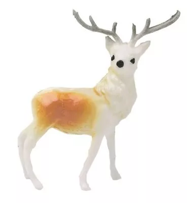 £2.99 • Buy Reindeer Christmas Cake Decorations X5 Set Yule Log Cupcake Cake Toppers