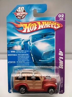 Hot Wheels - Mainline / '40's Ford Woodie Wagon & Surf Boards - Model X1 • $24.72
