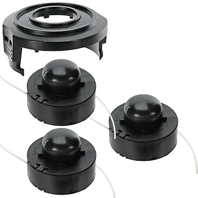 3 Strimmer Line Spools + Spool Cover Kit For CHALLENGE N1F-GT-250/350-B Trimmer • £20.19