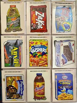 Wacky Packages ANS Series 1 Clear-Cling Stickers Chase Set 9/9 Topps 2004 • $20.95