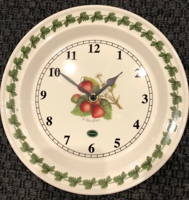 £16 • Buy Portmeirion Pomona Strawberry 10  Plate Wall Clock