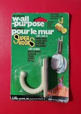 Vintage 1983 W-All-Purpose Super Hooks Inc. Item #60 - NEW • $11.99