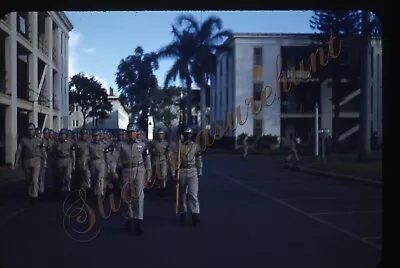 Military Police Men Marching 35mm Slide 1950s Red Border Kodachrome • $9.99