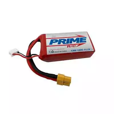 Prime RC 1300mAh 3S 11.1v 120C LiPo Battery With XT60 Connector • $32.99