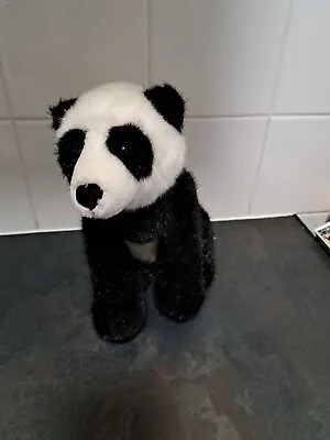 Russ Panda Bear Soft Plush Toy 9  High Sitting  Collectible . • £3