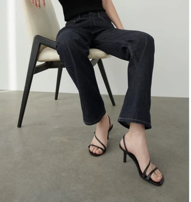 $25.99 • Buy ZARA Black Buckle Strappy Sandals Size US 9/EUR 40