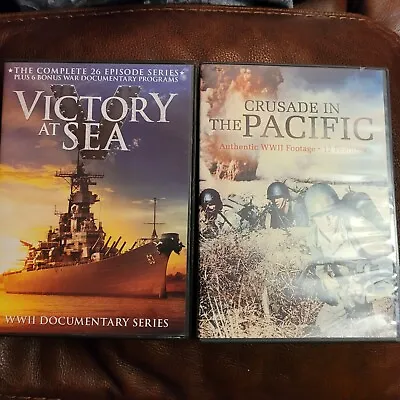 $9.34 • Buy World War II DVD Bundle Victory At Sea Crusade In The Pacific 