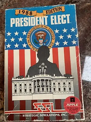 $22.99 • Buy President Elect 1988 Edition By SSI For Apple II+,IIe,IIc,IIgs Untested