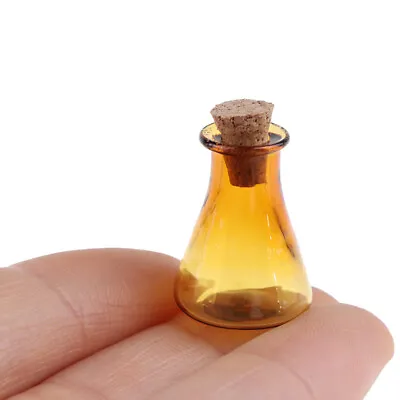 2Pcs Mini Glass Color Bottle Wishing Bottle Tiny Jar Vial Mini Storage Bottle_hf • $1.40