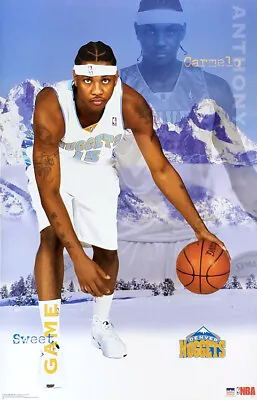 Carmelo Anthony SWEET GAME Denver Nuggets Rookie 2003 Vintage 22x34 Wall POSTER • $26.99