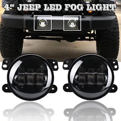 £16.99 • Buy 2PCS 4 Inch Black Round LED Off Road Fog Lights For For Dodge Journey 2009 -2013