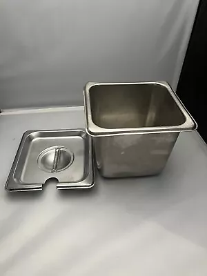 1/6-Size Anti-Jam Stainless Steel Steam Table Pans Hotel Food Pan 6  Deep • $5.50