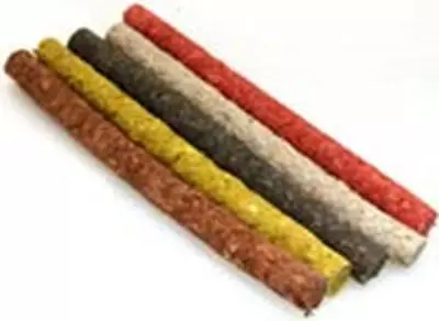 RAWHIDE ASSORTED ROLLS Munchy Dog Treats Helps Teething Natural Chewing Action • £11.49