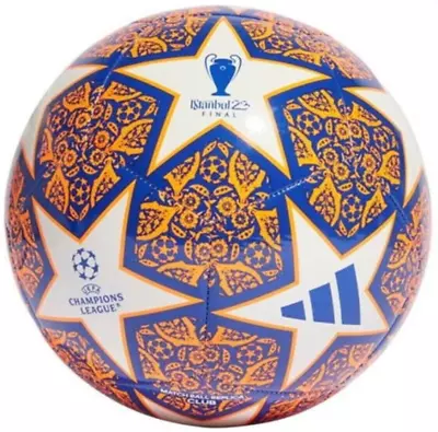 Adidas UEFA Champions League Istanbul 2023 Final Blue And Orange Football • £17.99