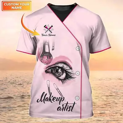 Makeup Artist Personalized Shirt Lashes 3D T Shirt US Size S-5XL For Men & Women • $24.99