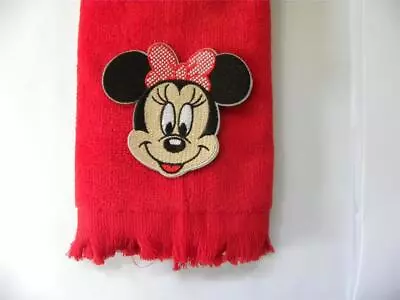 Minnie Mouse Fingertip Bath TOWEL Red FREE SHIPPING Vintage Applique • $10.99