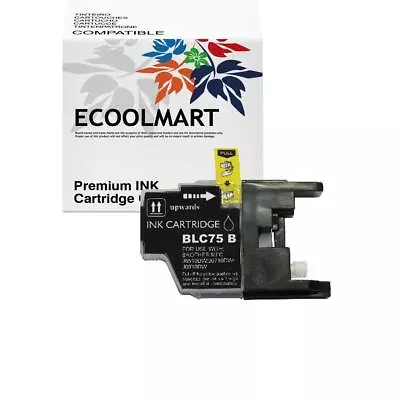 1 Pack BLACK Ink Cartridge Fits Brother LC75 Brother MFC-J430W MFC-J825DW J835DW • $6.30