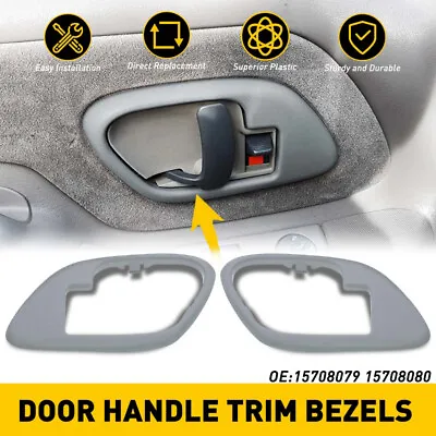 For Cadillac Chevrolet GMC Inside Door Handle Trim Cover Kit Car Accessories EOA • $17.99