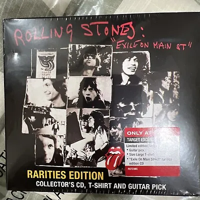 ROLLING STONES - Exile On Main Street - Collector's CD T-SHIRT Guitar Pick • $39.99