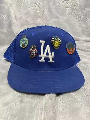 Los Angeles LA Dodgers Vintage Mesh Snapback Hat Jolly Rancher Promo Hat W/ Pins • $39.99