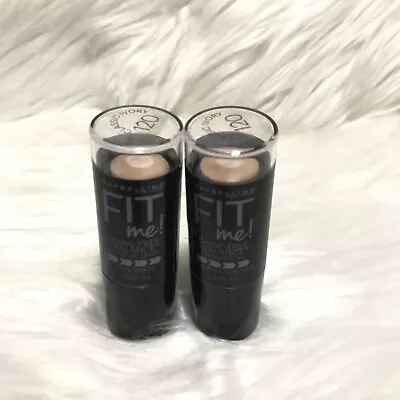 MAYBELLINE Fit Me! Shine Free Foundation Stick Classic Ivory 120 Set Of 2 Unused • $13.99