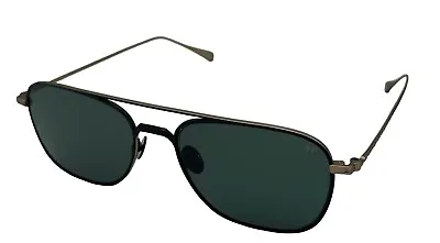 John Varvatos Mens Black Metal Rectangle Aviator Polarized Sunglass V530 • $99.99