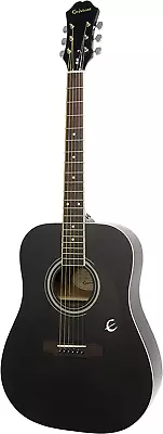 Songmaker DR-100 Dreadnought Acoustic Guitar - Ebony • $241.20