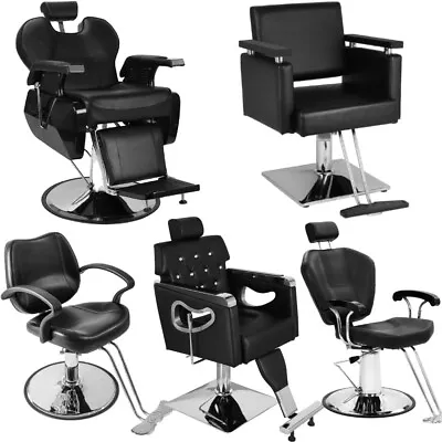 Classic Adjustable Hydraulic Barber Chair Hairdressing Salon 360° Swivel UK • £99.99