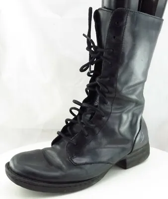 $29.93 • Buy Born Boot Sz 7.5 M Paddock Black Leather Women D49403